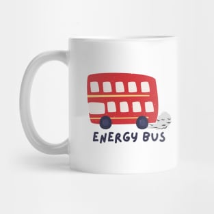 Energy Bus - Red Bus Driving To The Left Mug